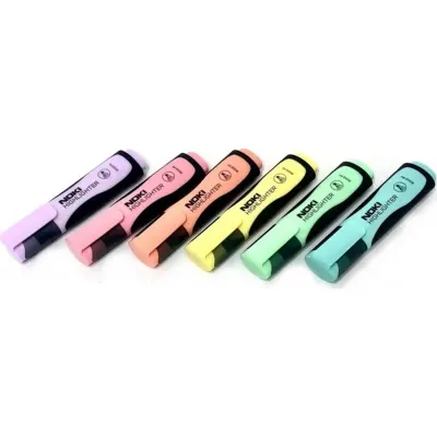 NOKİ FOSFORLU KALEM 30 LU STAND PASTEL RENKLER 9000P-30 (Best)