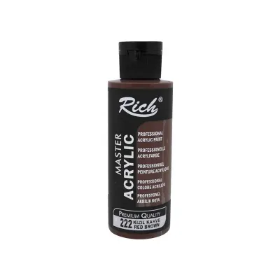 RICH AKRİLİK BOYA 222 KIZIL KAHVE 120 cc (Best)