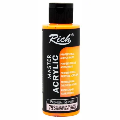 RICH AKRİLİK BOYA 2444 FLORASAN TURUNCU 120 cc (Best)