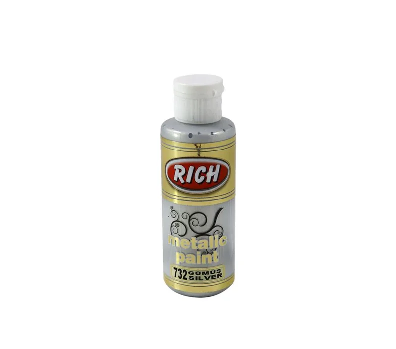 RICH METALİK AKRİLİK BOYA 03962 GÜMÜŞ 120 cc