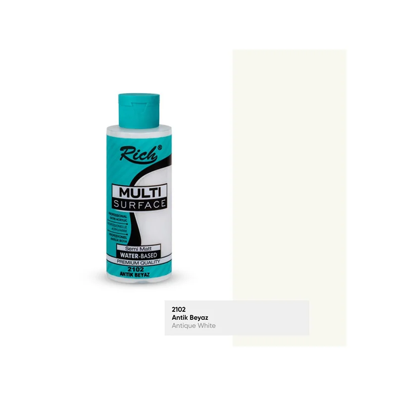 RICH MULTİ AKRİLİK BOYA 2102 ANTİK BEYAZ 120 cc