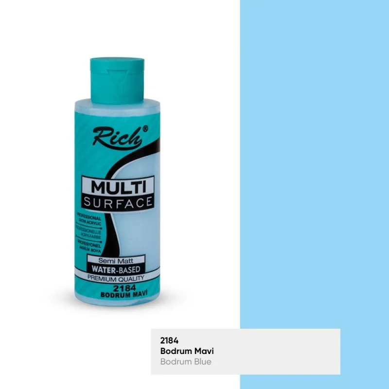 RICH MULTİ AKRİLİK BOYA 2184 BODRUM MAVİ 120 cc