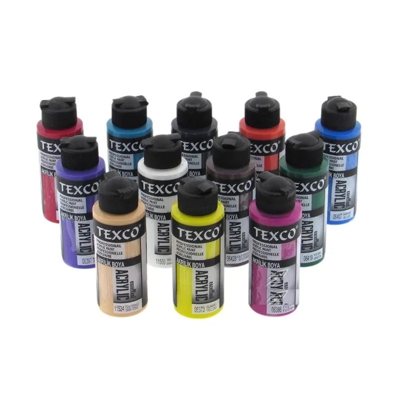 RICH TEXCO EXCELLENT 12 RENK AKRİLİK BOYA 110 cc