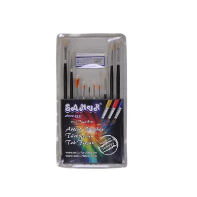 SAMUR SULU-YAĞLI-AKRİLİK BOYA FIRÇASI 10 LU SET (Best)