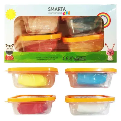 SMARTA KIDS 4 RENK MODEL HAMURU 4x70 GR. OKUL SETİ (Best)