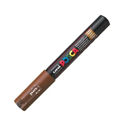 UNİ-BALL PC-1M POSCA SU BAZLI MARKER KAHVERENGİ 0.7 (Best)