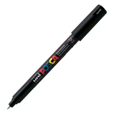 UNİ-BALL PC-1M POSCA SU BAZLI MARKER SİYAH 0.7 (Best)