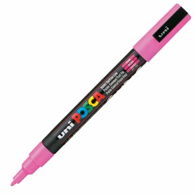 UNİ-BALL PC-3M POSCA SU BAZLI MARKER MERCAN PEMBE 0.9 (Best)