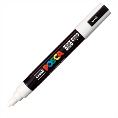 UNİ-BALL PC-5M-POSCA SU BAZLI MARKER BEYAZ 1.8