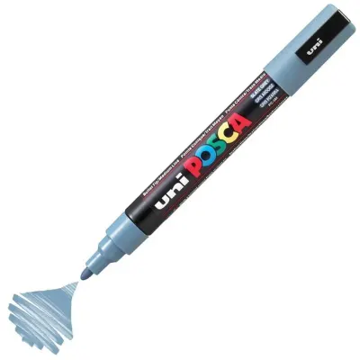 UNİ-BALL PC-5M-POSCA SU BAZLI MARKER KURŞUN GRİ 1.8