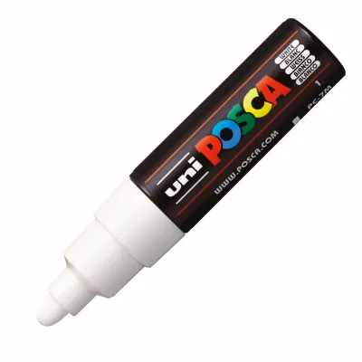 UNİ-BALL PC-7M -POSCA SU BAZLI MARKER BEYAZ 4,5-5,5 (Best)