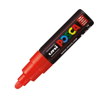 UNİ-BALL PC-7M -POSCA SU BAZLI MARKER KIRMIZI 4,5-5,5 (Best)