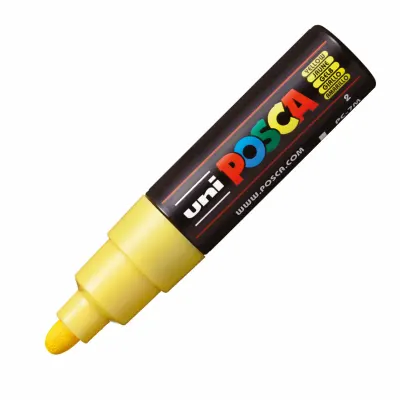UNİ-BALL PC-7M -POSCA SU BAZLI MARKER SARI 4,5-5,5 (Best)