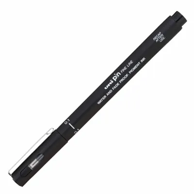 UNİ-BALL PIN01-200 FINELINE SİYAH ÇİZİM KALEMİ (Best)