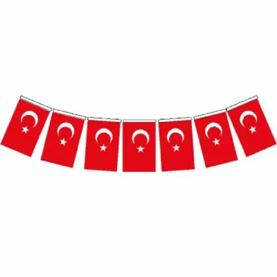 VATAN İPLİ BÜYÜK BOY TÜRK BAYRAK 40 LI VT809 (Best)