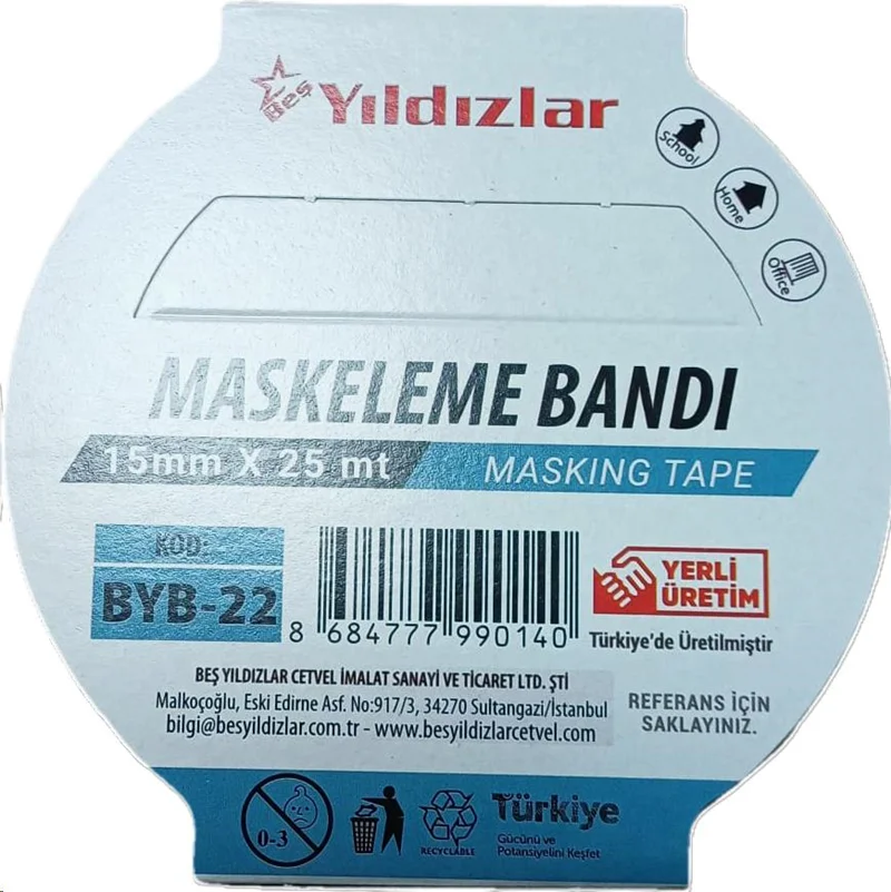 YILDIZLAR 15x25 MASKELEME BANTI BYB-22