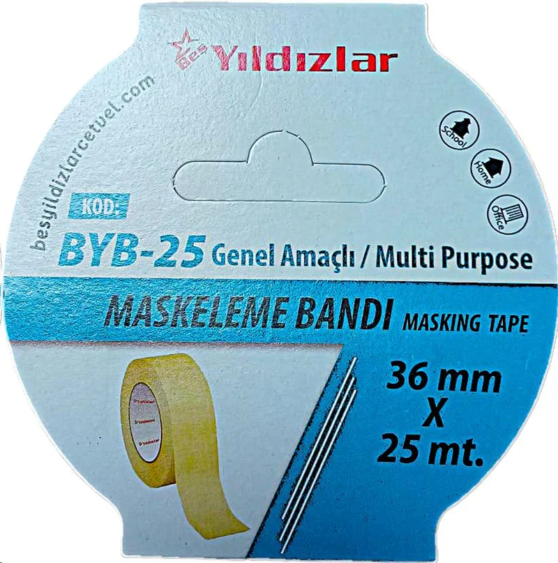 YILDIZLAR 36x25 MASKELEME BANTI BYB-25