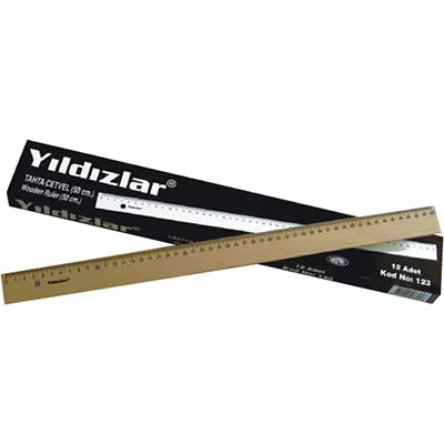 YILDIZLAR 50 CM. TAHTA CETVEL KOD.123