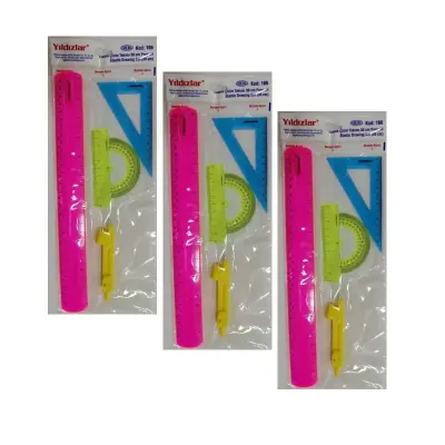 YILDIZLAR ELASTİK ÇİZİM TAKIMI 30 cm KOD.166 (Best)