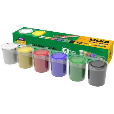 SİLKA 6 RENK PARMAK BOYASI 25 ML ART.318 (Best)