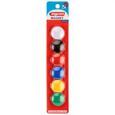 Bigpoint Magnet 30mm (Mıknatıs) 6'lı Blister