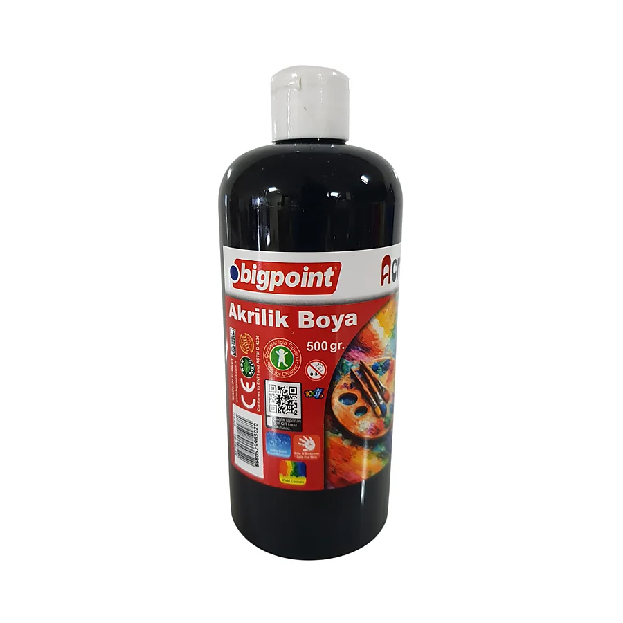 Bigpoint Akrilik Boya 500 gram Siyah