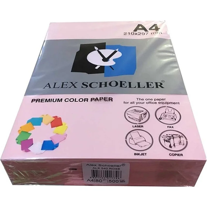 ALEX ALX-540 A4 GÜL K.FOTOKOPİ KAĞIDI 500 LÜ