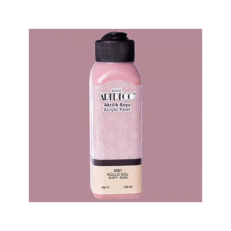 ARTDECO AKRİLİK BOYA 140 ML KÜLLÜ GÜL 070R-3051