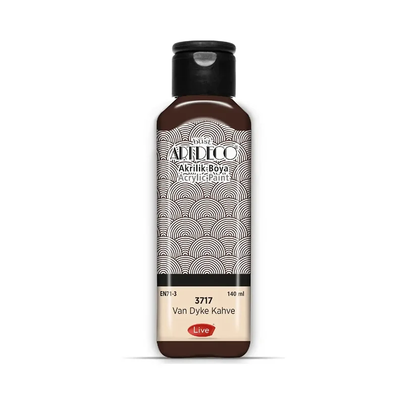 ARTDECO AKRİLİK BOYA 140 ML VAN DYKE KAHVE 070R-3717