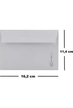 ASİL MEKTUP ZARFI 11,4x16,2 BUKLET 500 LÜ 110 Gr.AS-4007