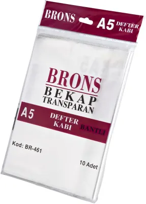 BRONS A5 HAZIR DEFTER KABI ŞEFFAF 10 LU BR-446/443/461