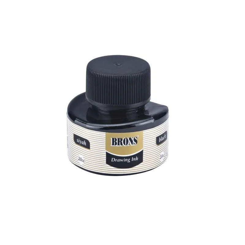 BRONS ÇİNİ MÜREKKEBİ SİYAH 20 CC BR-317