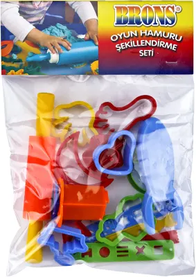 BRONS OYUN HAMURU ŞEKİLLENDİRME SETİ MERDANELİ BR-471