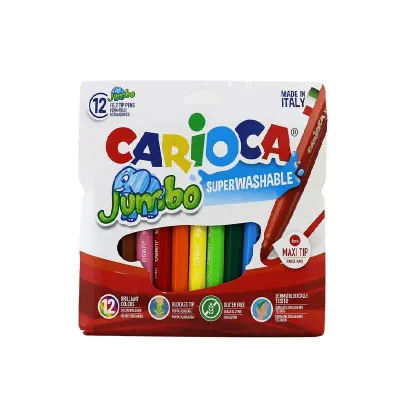 CARIOCA 12 RENK JUMBO KEÇELİ KALEM 40569 (Best)