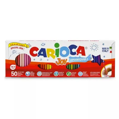 CARIOCA JOY SÜPER 50 Lİ YIKANABİLİR KEÇELİ KALEM 41018