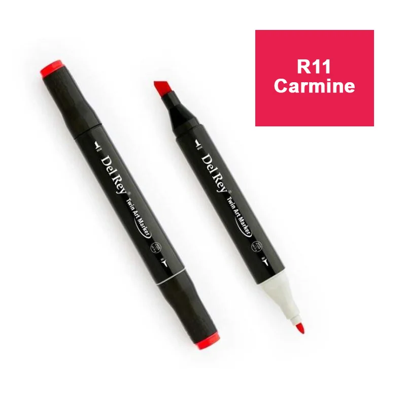 DEL REY TWIN MARKER R11 CARMİNE ÇİFT UÇLU GRAFİK KALEMİ MN-DR011