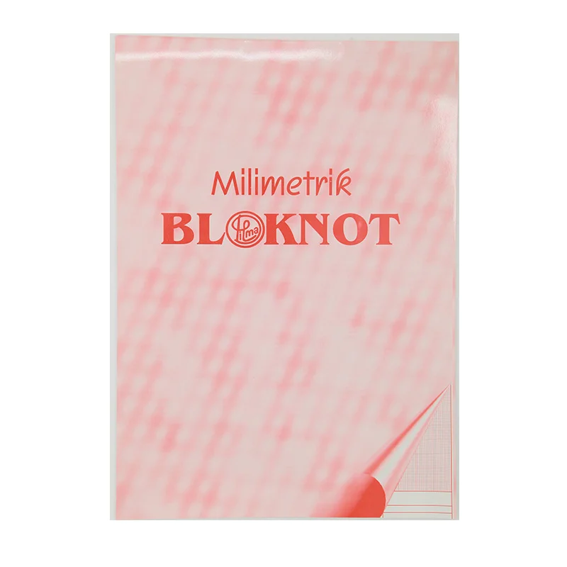DİLMAN A3 KIRMIZI MİLİMETRİK BLOKNOT