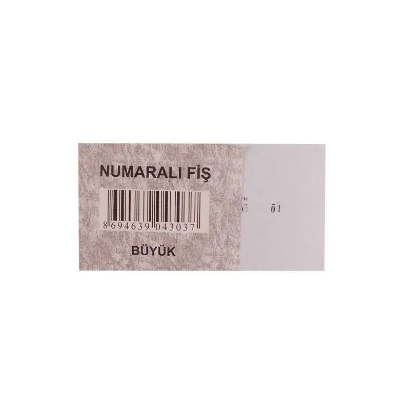 DİLMAN NUMARALI FİŞ BÜYÜK