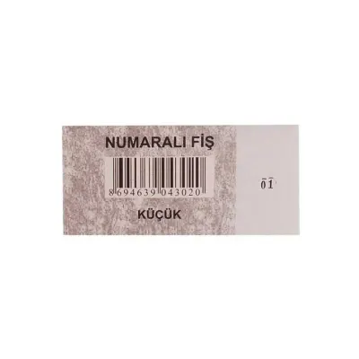 DİLMAN NUMARALI FİŞ KÜÇÜK