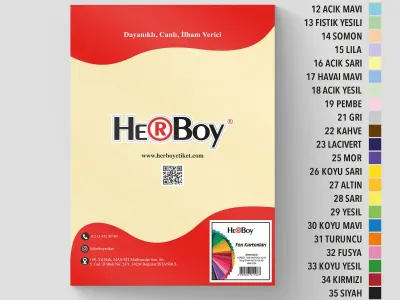 HERBOY FON KARTONU A4 NO:10 BEYAZ 100 AD.