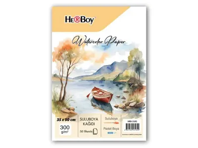 HERBOY SULU BOYA KAĞIDI 35X50cm 300g 50'Lİ