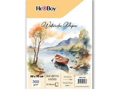 HERBOY SULU BOYA KAĞIDI 50X70cm 300g 50'Lİ
