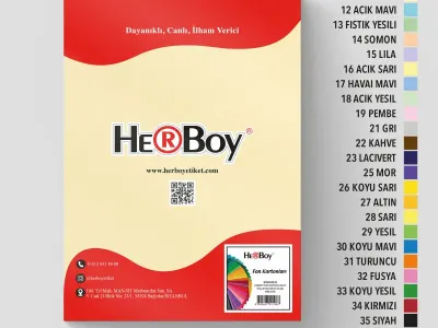 HERBOY FON KARTONU 25X35 NO:11 KREM 100 AD.