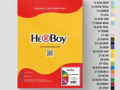 HERBOY FON KARTONU 25X35 NO:27 ALTIN 100 AD.