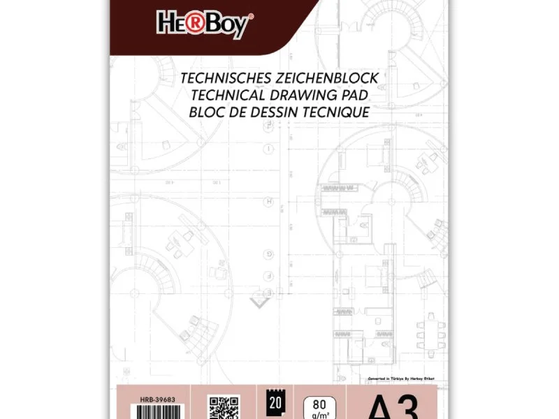 HERBOY TEKNİK A3 20 YP DİK BLOK 80g