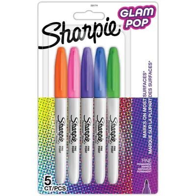 Sharpıe 5 Li Fıne Permanent Markör Glam Pop 2201774