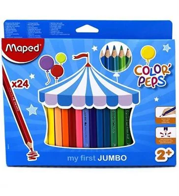 Maped 834013 24 Renk Jumbo Kuru Boya Kalemi