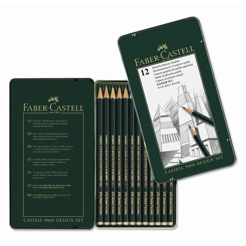 Faber 9000 (5B-5H ) Desing Kurşun Kalem Set 119064