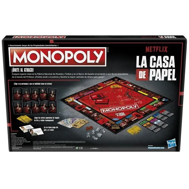 Hasbro F2725 Monopoly La Casa De Papel