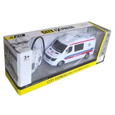 Ctoy Uzaktan Kumandalı Işıklı Ve Sesli Ambulans /Karavan 1:32 Ht148-145